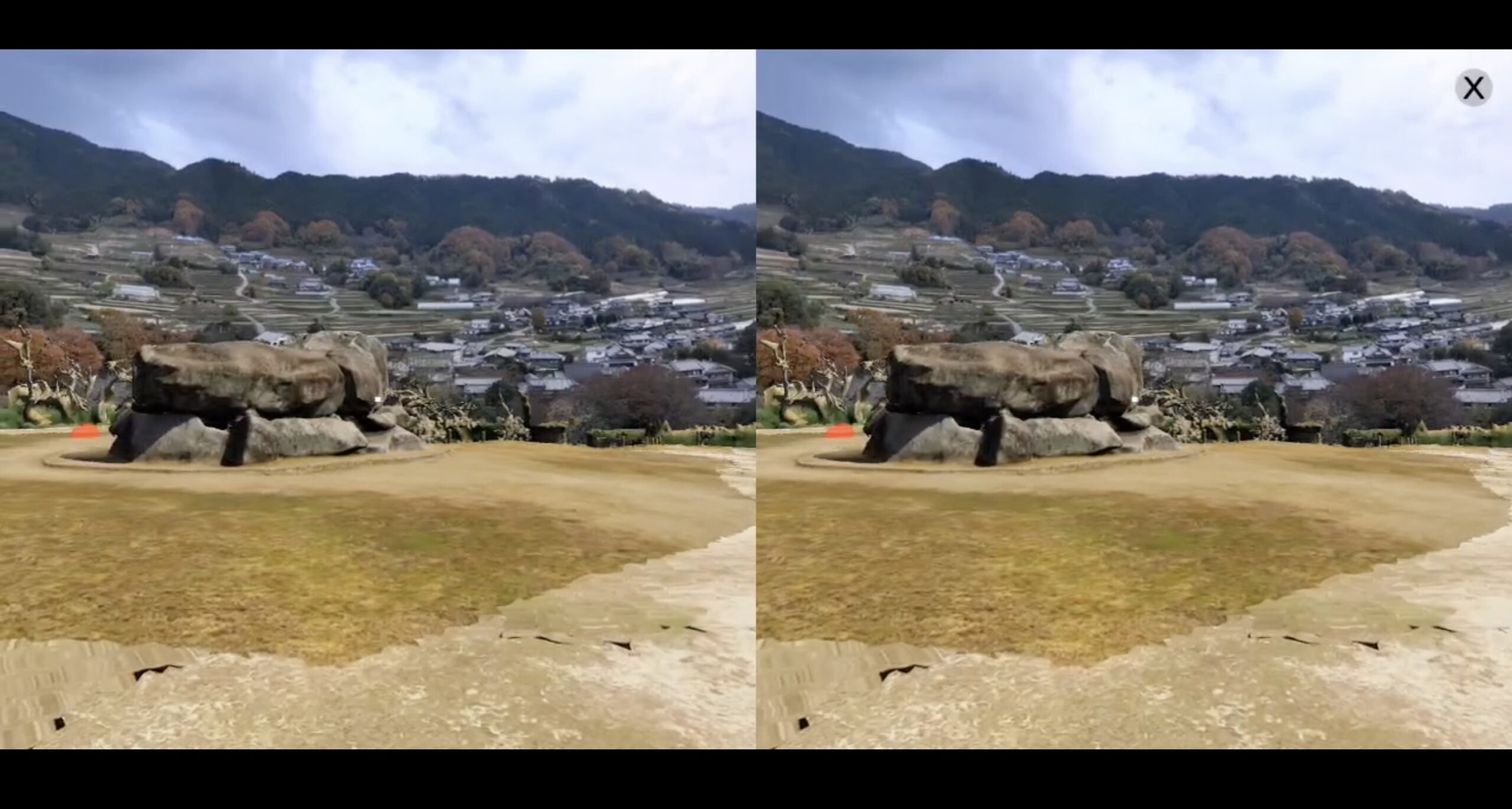 石舞台古墳・スマホ向けフルダイブVR サンプル映像を制作しました